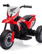 Milly Mally Motocicleta electrica pentru copii Honda CRF 450R red 30W cu sezut ergonomic roti robuste si claxon