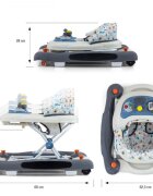 Milly Mally Premergator 2 in 1 Patrol Plus Galaxy mers si balansare panou educativ