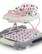 Milly Mally Premergator 2 in 1 Patrol Plus Pastel Dots mers si balansare panou educativ