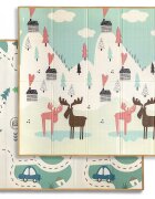 Milly Mally Saltea de joaca pliabila cu fata dubla Pastel Deer 197x177 cm
