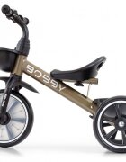 Milly Mally Tricicleta pentru copii Bobby Golden cu cadru robust din otel roti Eva +24 luni