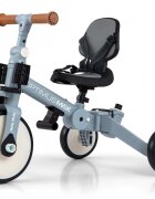 Milly Mally Tricicleta pentru copii Optimus Max Denim 5 in 1 reglabila maner parental roti din spuma varsta 12 luni+