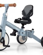 Milly Mally Tricicleta pentru copii Optimus Max Denim 5 in 1 reglabila maner parental roti din spuma varsta 12 luni+