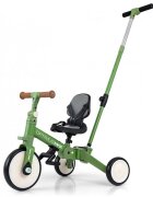 Milly Mally Tricicleta pentru copii Optimus Max Green 5 in 1 reglabila maner parental roti din spuma varsta 12 luni+