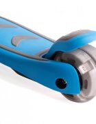 Milly Mally Trotineta pliabila Boogie Blue roti din silicon cu Led platforma antiderapanta greutate admisa 50 kg