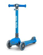 Milly Mally Trotineta pliabila Boogie Blue roti din silicon cu Led platforma antiderapanta greutate admisa 50 kg