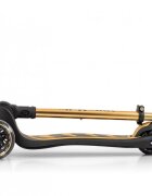 Milly Mally Trotineta pliabila Boogie Gold roti din silicon cu Led platforma antiderapanta greutate admisa 50 kg