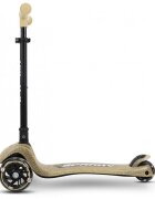Milly Mally Trotineta pliabila Sparky Champagne roti din silicon cu led platforma iluminata greutate admisa 50 kg