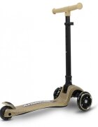 Milly Mally Trotineta pliabila Sparky Champagne roti din silicon cu led platforma iluminata greutate admisa 50 kg