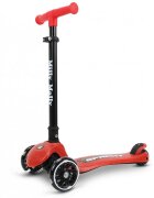 Milly Mally Trotineta pliabila Sparky Red roti din silicon cu led platforma iluminata greutate admisa 50 kg