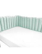 MimiNu Aparatoare pentru patut Cold Mint tip panou 180 cm din catifea