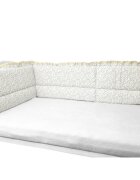 MimiNu Aparatoare pentru patut Premium cu volanase si dantela Meadow