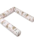 MimiNu Aparatoare pentru patut tip rulou cu husa detasabila lungime 180 cm din bumbac Design Little Ballerina Pink