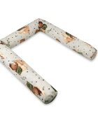 MimiNu Aparatoare pentru patut tip rulou cu husa detasabila lungime 180 cm din bumbac Teddy Bear On Moon