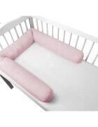 MimiNu Aparatoare tip rulou pentru patut lungime 180 cm din bumbac Colectia Royal Powder Pink