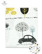 MimiNu Cearceaf cu elastic 140x70 cm Childrens Journey Grey