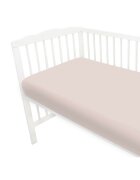 MimiNu Cearceaf cu elastic jerse 160x80 cm powder pink