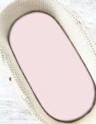 MimiNu Cearceaf cu elastic pentru landou 80x35 cm din jerseu pink