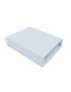 MimiNu Cearceaf cu elastic pentru landou carucior si cosulet 80x35 cm din bumbac Colectia Royal Blue