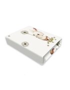 MimiNu Cearceaf cu elastic pentru landou dimensiune 80x35 cm din bumbac Cats