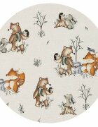 MimiNu Cearceaf cu elastic pentru patut 120X60 cm Design Time for fun