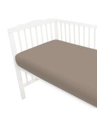 MimiNu Cearceaf cu elastic pentru patut 120x60 cm din bumbac Colectia Royal Mocha