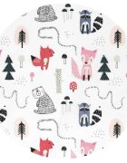 MimiNu Cearceaf cu elastic pentru patut 90x40 cm din bumbac Design Fox