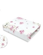 MimiNu Cearceaf cu elastic pentru patut 90x40 cm din bumbac Design Pink Ballerina