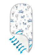 MimiNu Insertie pentru landou din plasa 3D Blue Plane