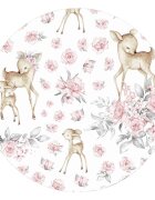 MimiNu Insertie pentru landou din plasa 3D Sweet Deer Pink