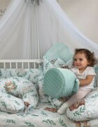 MimiNu Lenjerie patut 3 piese din bumbac 120x60 cm Lulu Natura