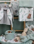 MimiNu Lenjerie patut 3 piese din bumbac 120x60 cm Lulu Natura