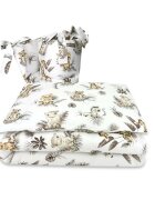 MimiNu Lenjerie patut cu 3 piese 120x60 cm din bumbac Savanna
