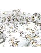 MimiNu Lenjerie patut cu 3 piese 120x60 cm din bumbac Savanna