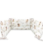 MimiNu Lenjerie patut cu 3 piese pentru patut 120x60 cm din bumbac Fairy