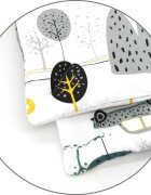 MimiNu Lenjerie patut cu 5 piese 120x60 cm din bumbac Childrens Journey