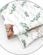 MimiNu Lenjerie patut cu 5 piese 120x60 cm din bumbac Lulu Natural