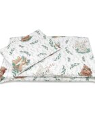 MimiNu Lenjerie patut cu 5 piese 120x60 cm din bumbac Lulu Natural