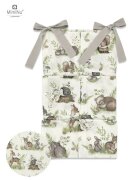 MimiNu Organizator pentru patut 6 compartimente calm forest natural