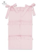 MimiNu Organizator pentru patut din bumbac cu 6 compartimente Royal powder pink