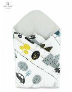 MimiNu Paturica de infasat multifunctionala standard 75x75 cm Childrens Journey Grey