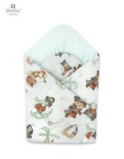 MimiNu Paturica de infasat multifunctionala standard 75x75 cm Design Pirates Natural