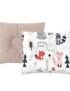 MimiNu Perna bebelus profilata cu doua fete 23x26 cm Velvet Fox