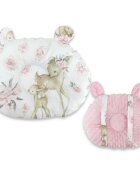 MimiNu Perna bebelusi multifunctionala Ursulet Minky Pink Sweet Deer Pink