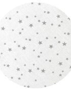 MimiNu Perna bebelusi profilata cu doua fete 23x26 cm Velvet Mini Gray Stars