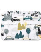 MimiNu Perna clasica de dormit cu volanas din bumbac Childrens Journey Grey