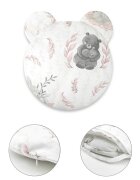 MimiNu Perna ergonomica Ursulet cu husa detasabila cu fermoar Lulu Rose