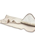 MimiNu Prosop cu gluga Premium cu volanas si dantela 100x100 cm Meadow