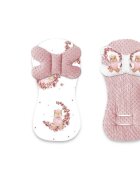 MimiNu Protectie textila pentru carucior si scaun auto cu perna Butterfly Minky Betty