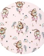 MimiNu Protectie textila pentru carucior si scaun auto Minky Little Ballerina Pink